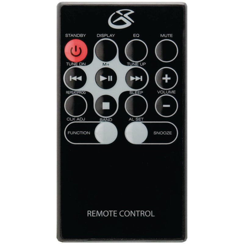GPX HM3817DTBK Home Music System with Remote and AM/FM Radio Black - Image 4